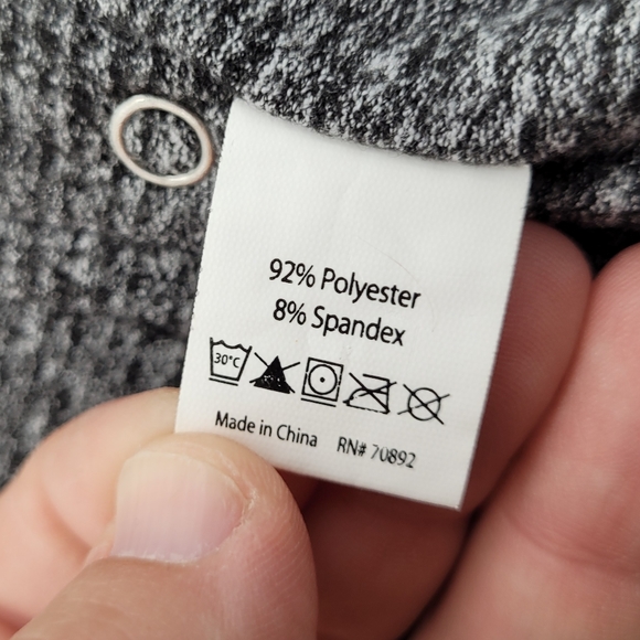 APANA | heathered space dye grey snap button convertible infinity scarf - Picture 4 of 4